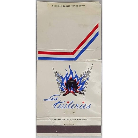 Front Strike Matchbook Cover Les Tuileries Boston MA - Picture 1 of 5